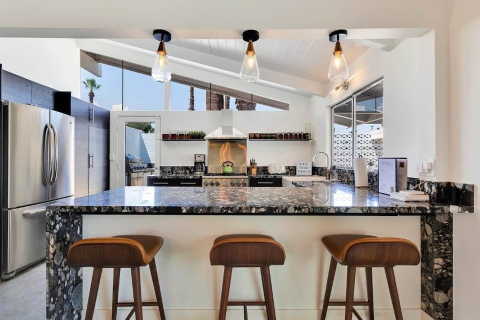 Fully-stocked kitchen