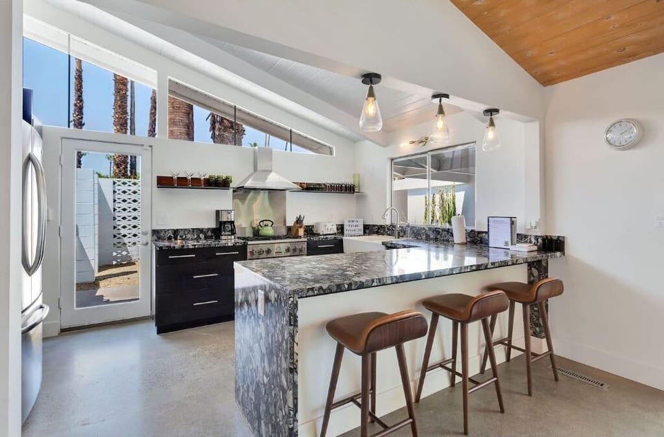 Fully-stocked kitchen