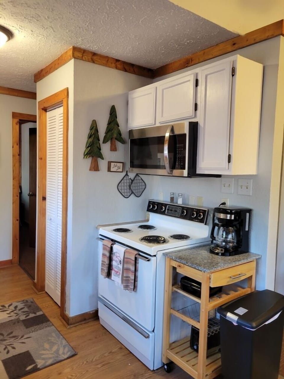 Kitchen with drip coffee maker