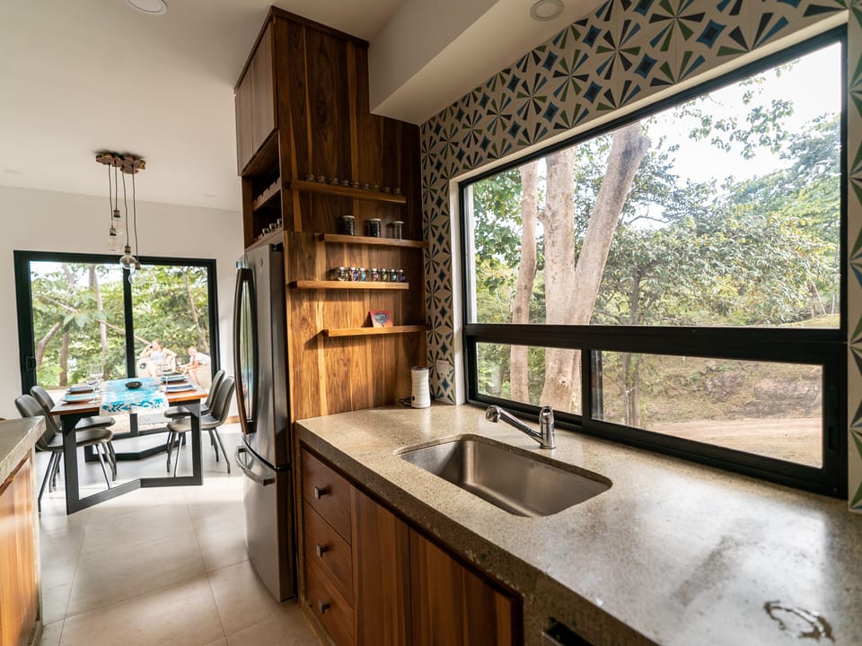 Plenty of bright natural light for cooking & dining.