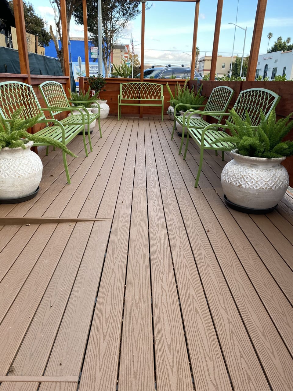 Outdoor patio for relaxing
