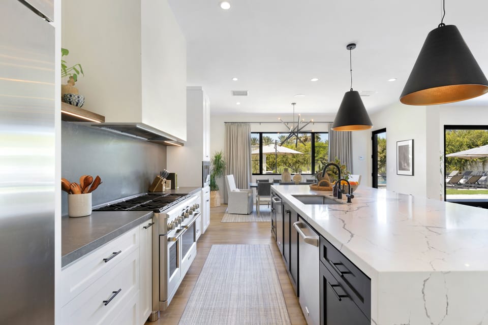 A chef's kitchen.