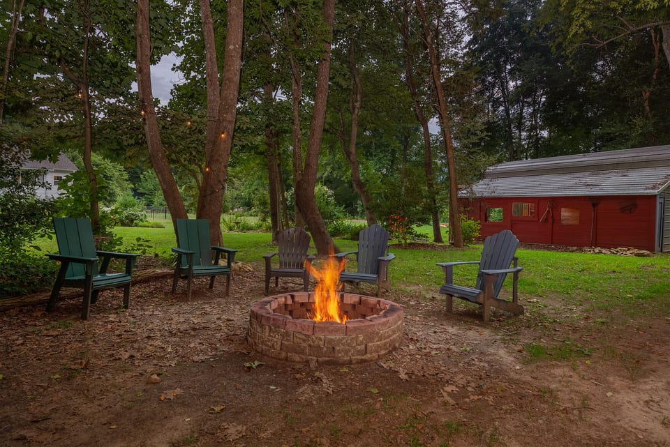 End the day with s'mores and stories around the private fire pit surrounded by Adirondack chairs.
