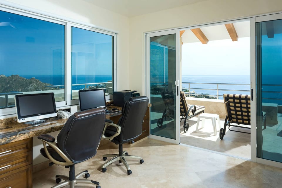 As well as internet, Villa del Mar also comes with it's own computer, although you may just end up spending your time enjoying the views
