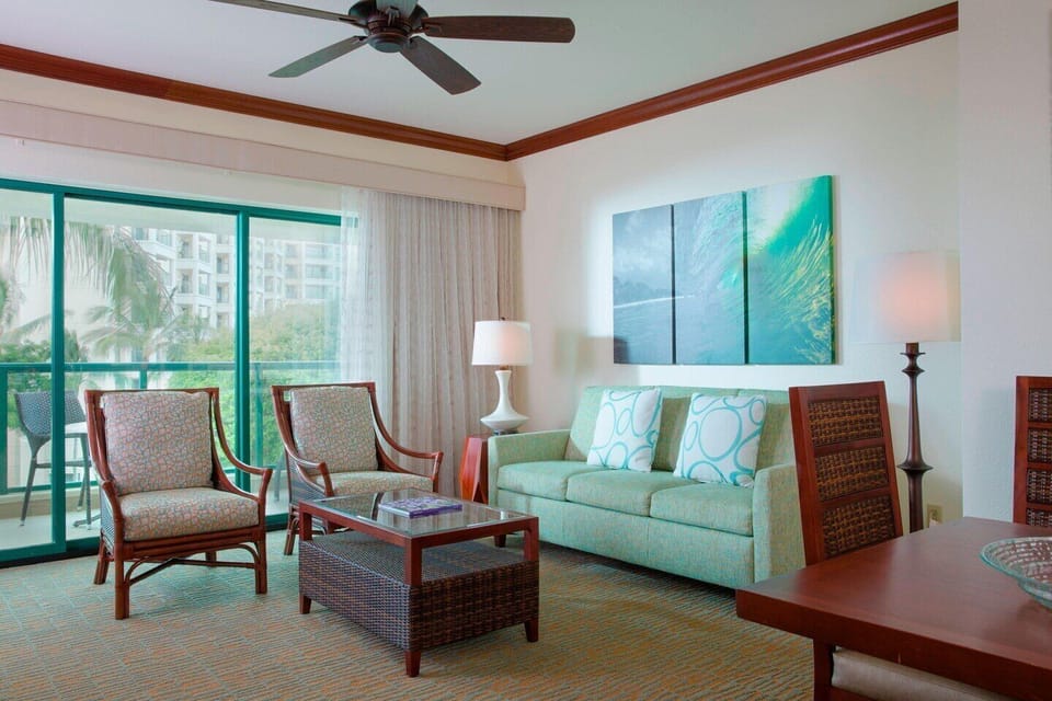 Living room with sleeper sofa
