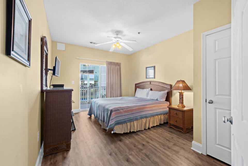 When you need private time, retreat to your bedroom to read or watch TV.