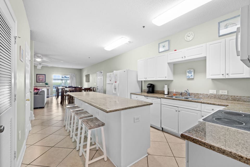 Sit around the kitchen bar and plan your next excursion.