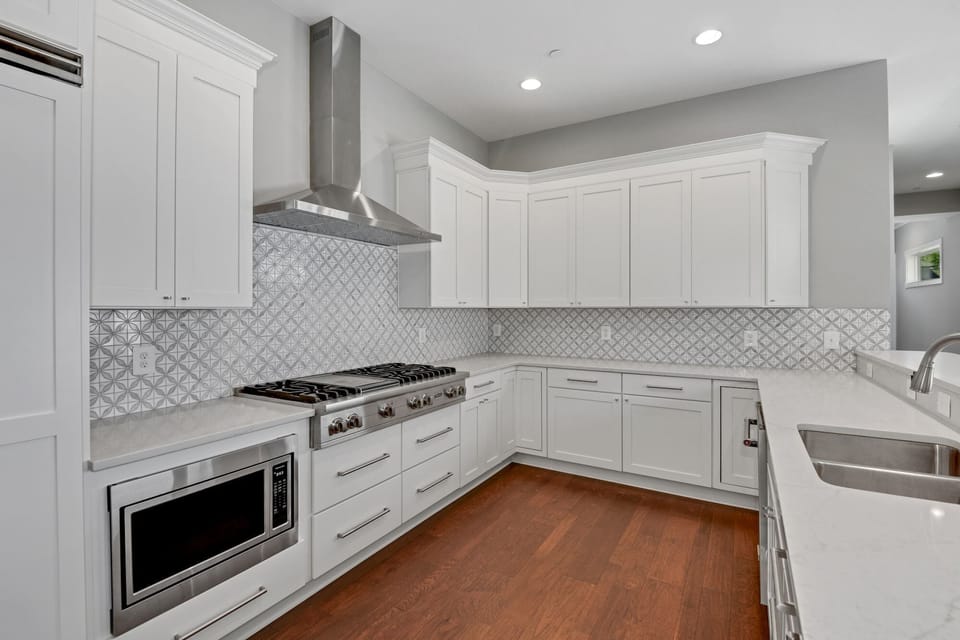 Brand new white kitchen