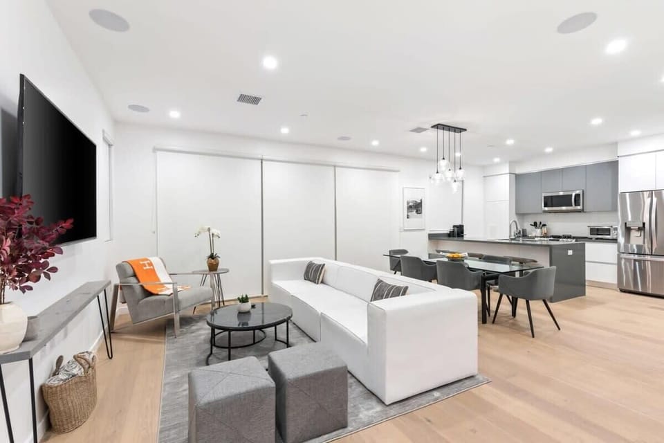 Living space with all new furnishings