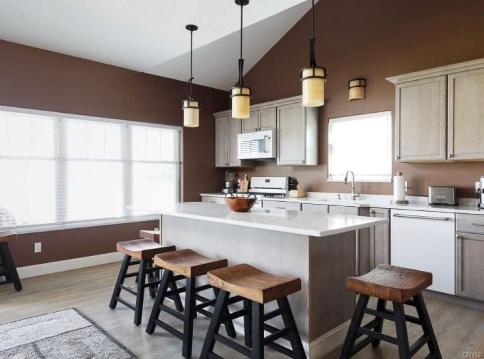 Modern kitchen with high end appliances 