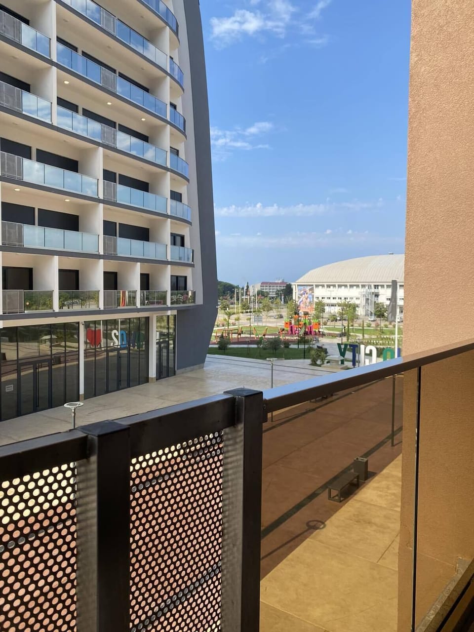 View from our balcony. 