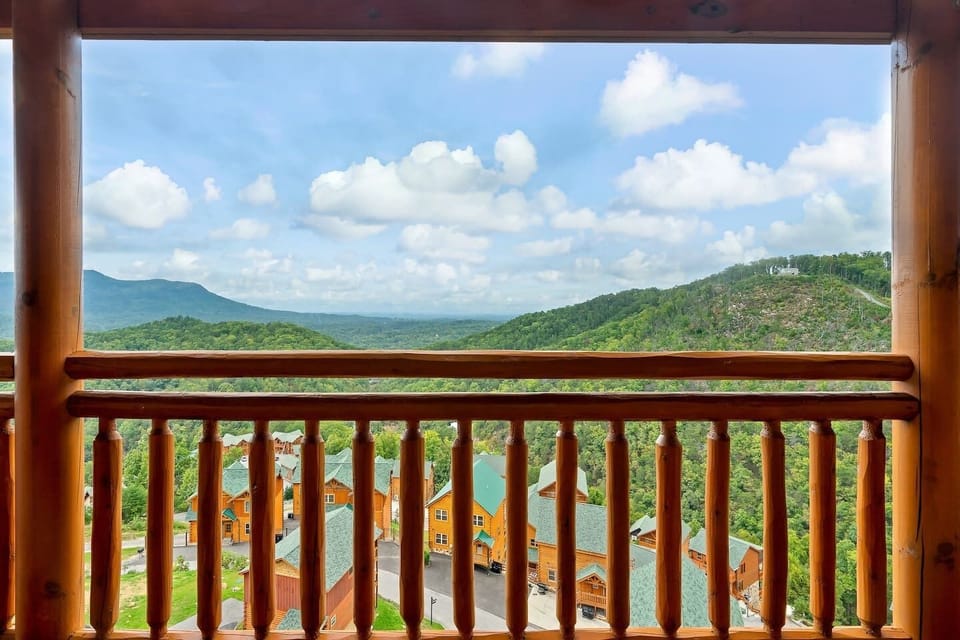 View from one of our decks.  It will simply amaze you.  Beautiful part of our great country.