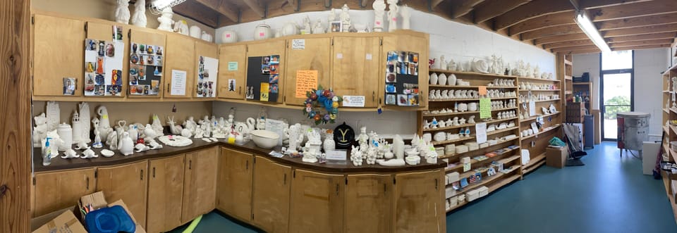 Lots of ceramics to choose from.