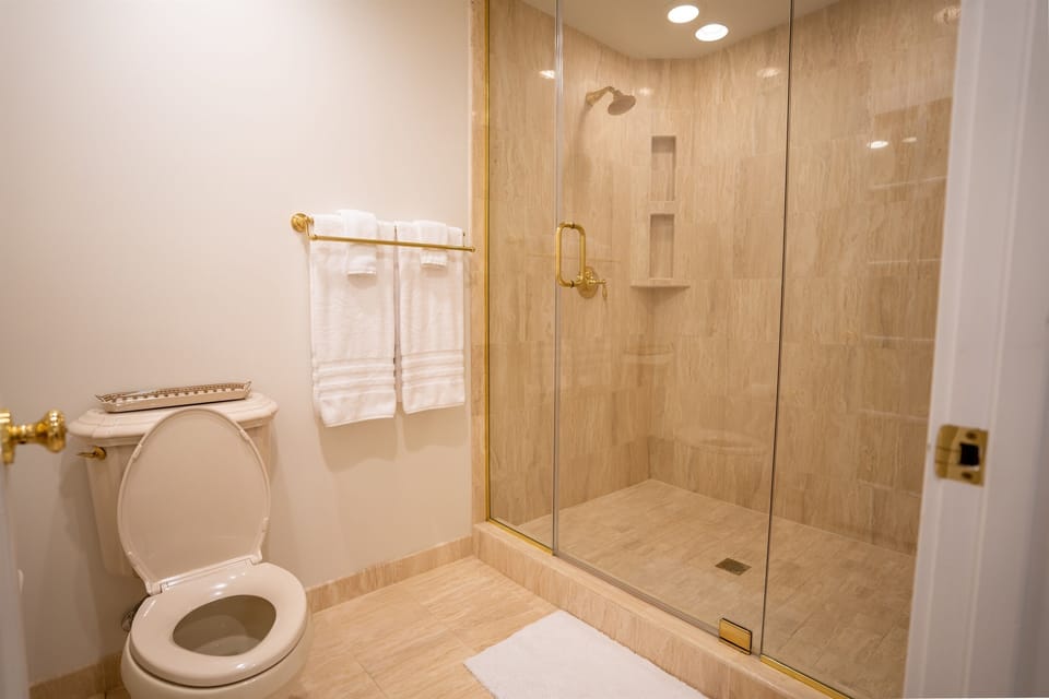 Master Bath with Shower and Jacuzzi Tub