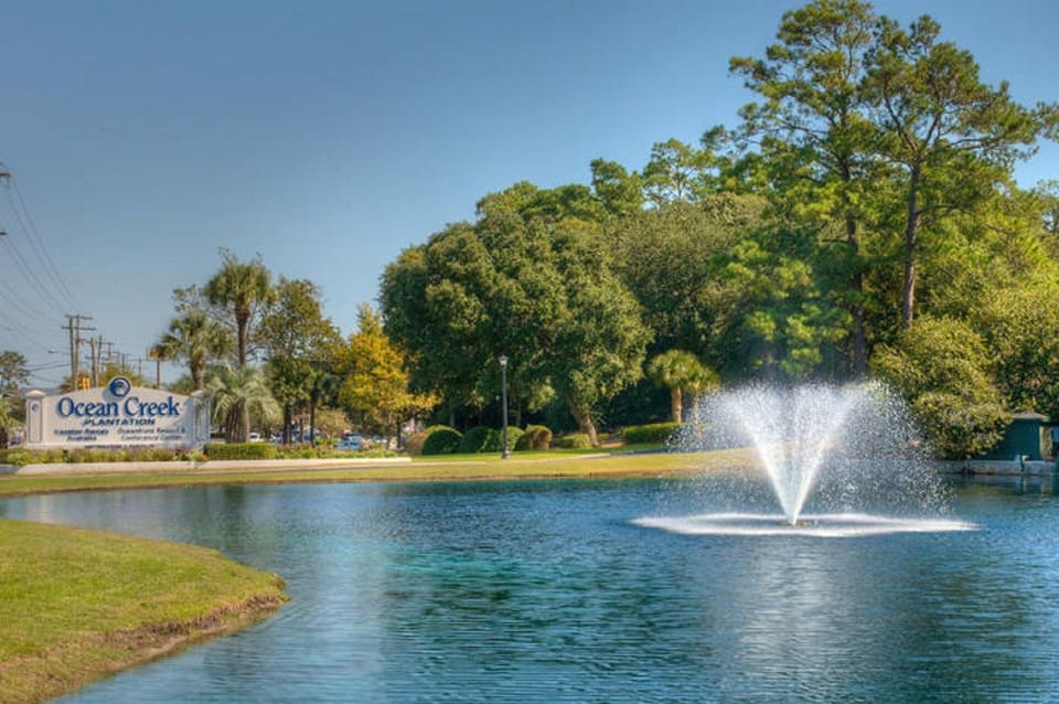 Ocean Creek offers beautiful landscaping and fountains.
