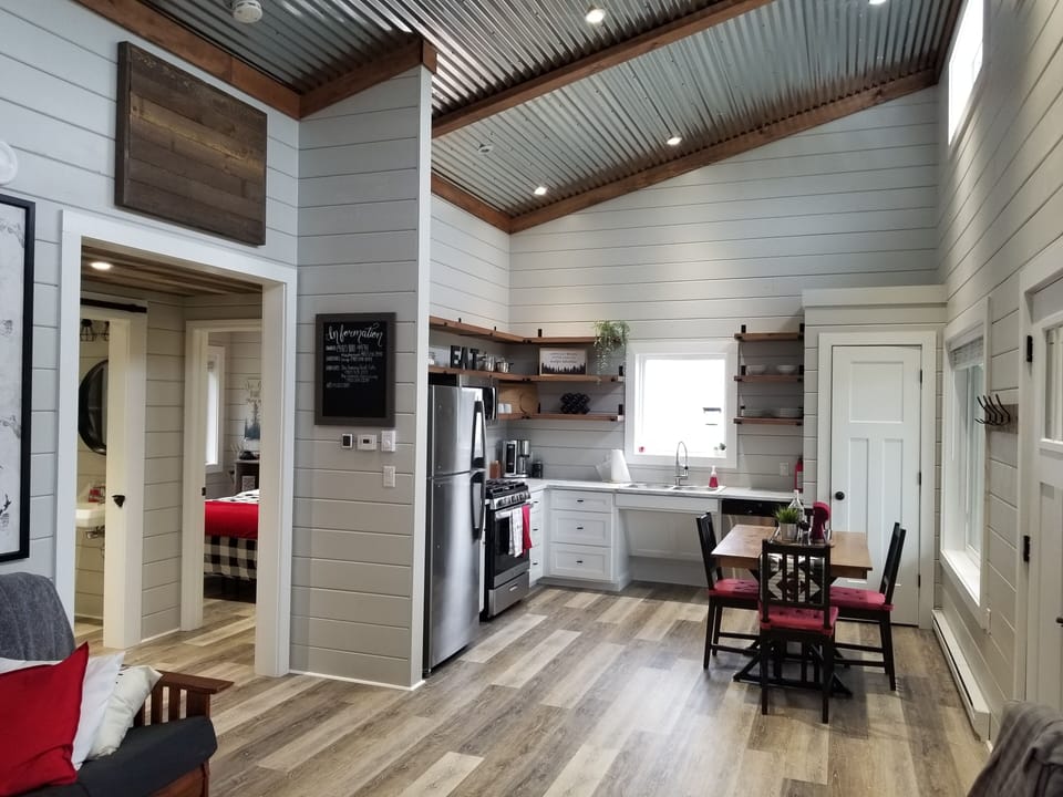 Open concept and high ceilings.