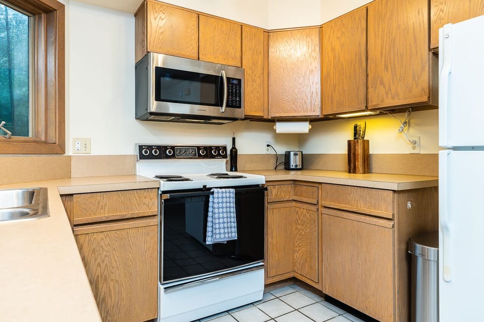 Kitchen with all the essentials for cooking