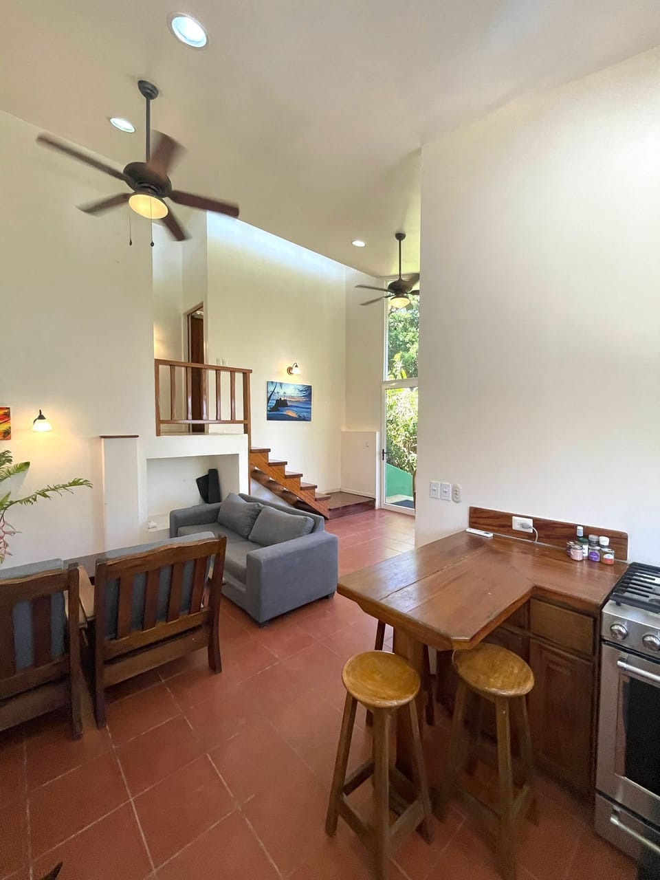 OPEN FLOOR PLAN makes cooking a pleasure, as does the quality cookware!