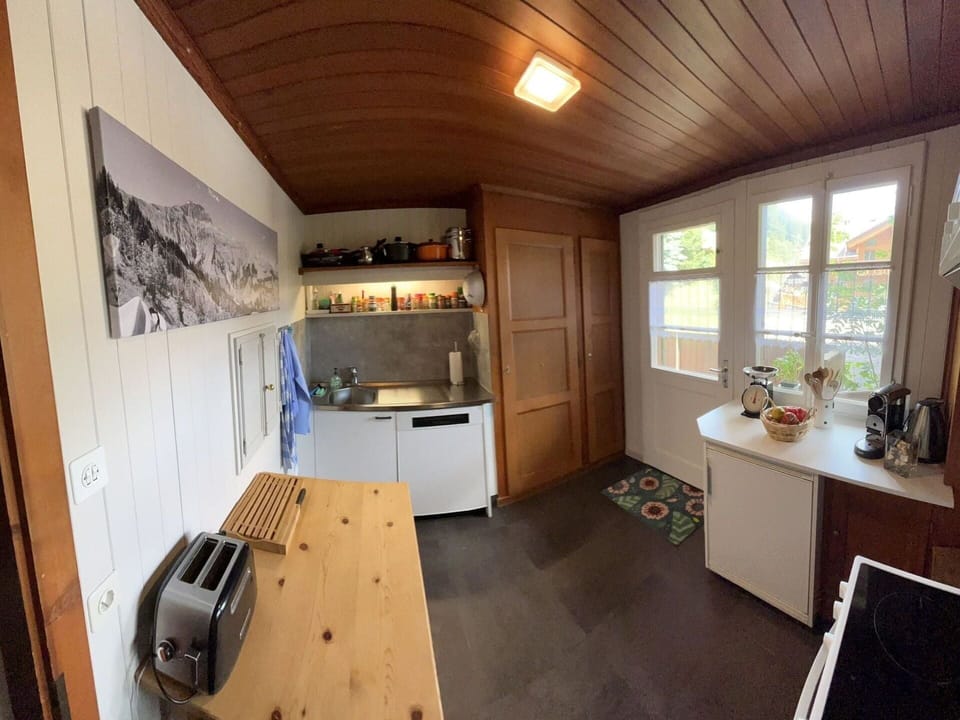 Table, Cabinetry, Wood, Window, Countertop, Interior Design, Building, Plant, Houseplant, Floor