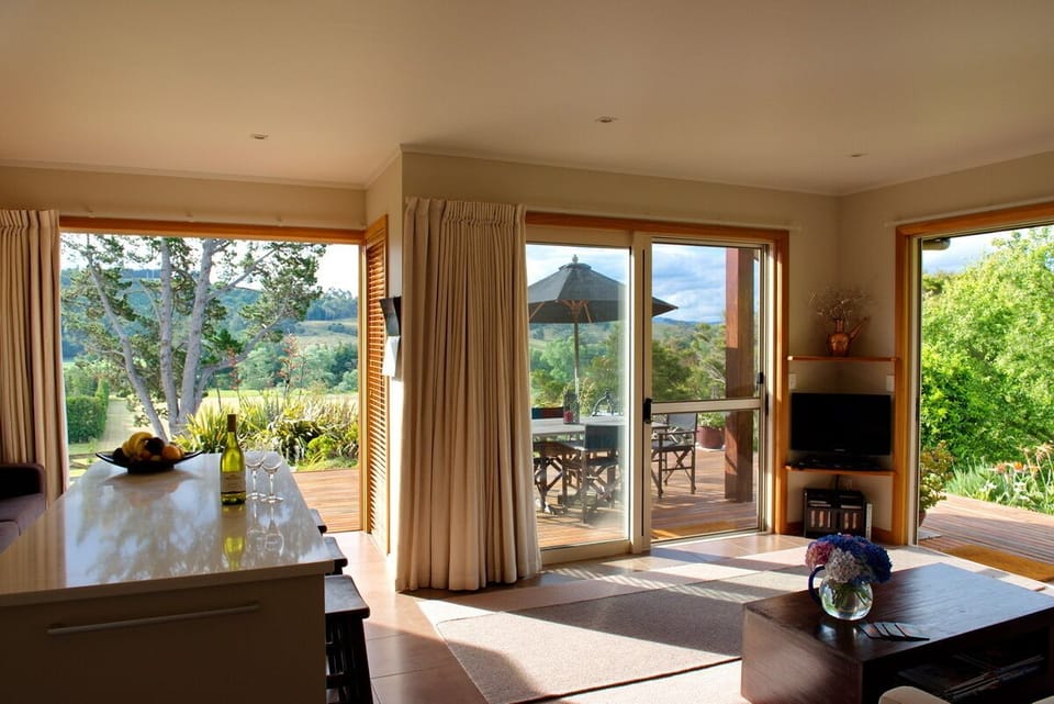 Enjoy the views and sunsets from the open plan lounge and deck area 