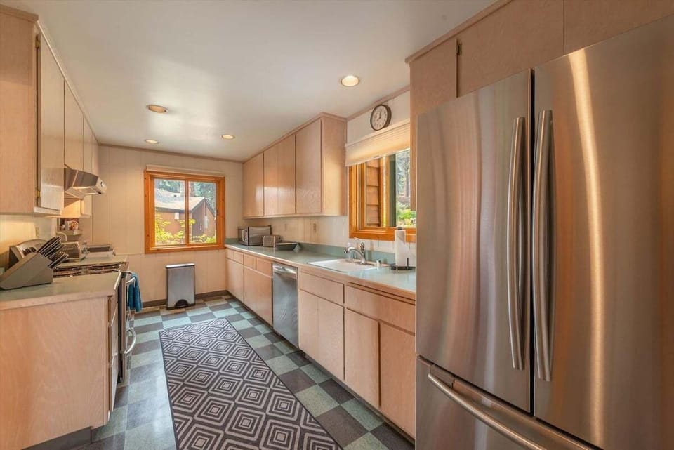 Kitchen off dining area