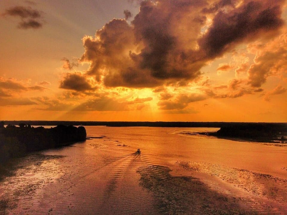 sunset from dock