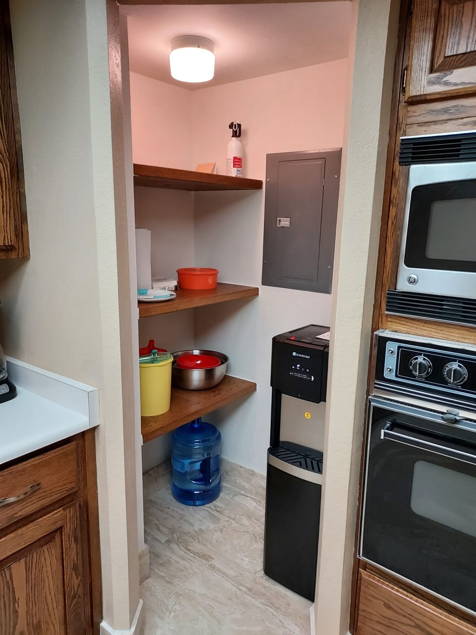 Pantry with water cooler/instant hot water