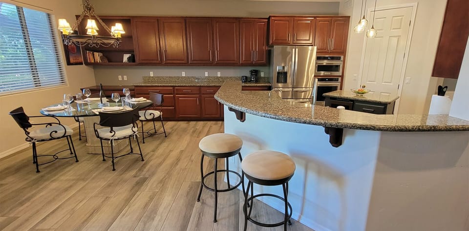 Breakfast bar perfect for hanging out