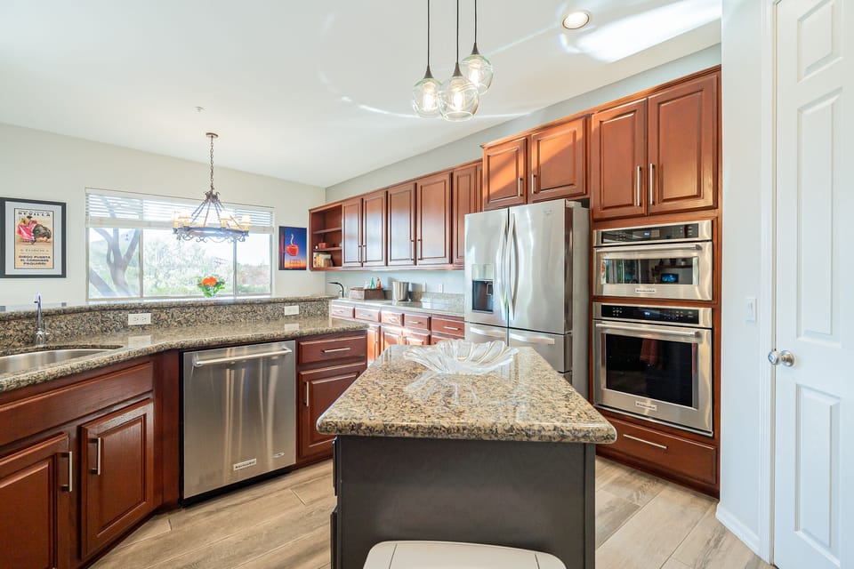 Fully stocked kitchen
