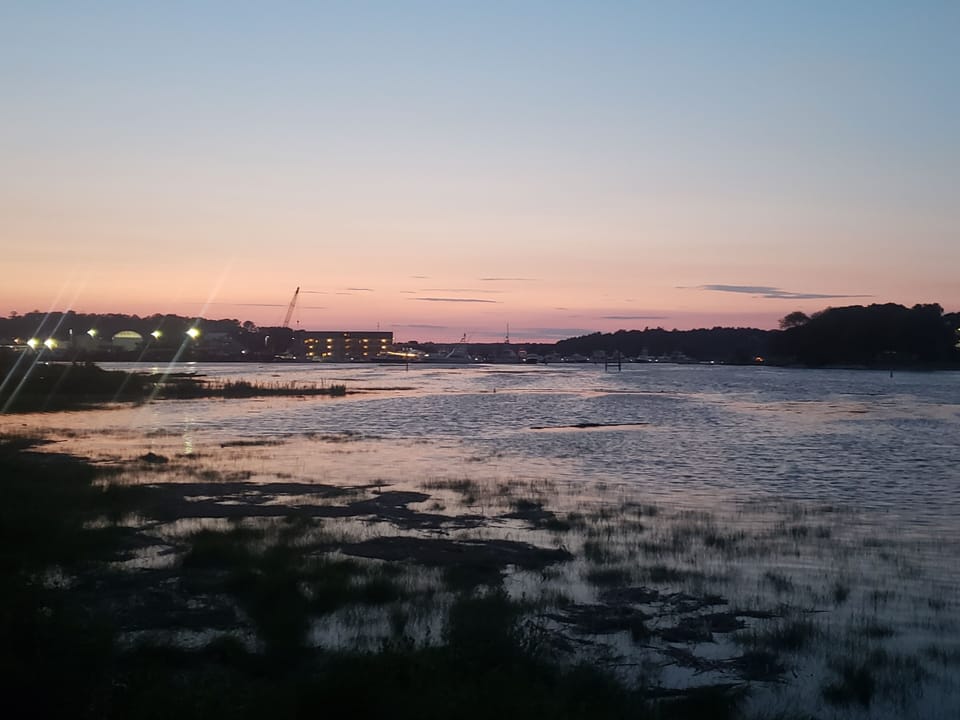 Stunning sunsets from Deck (this photo doesn't do it justice)