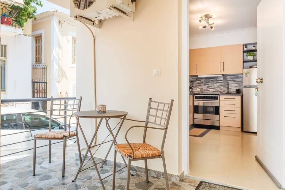 Relax on the small veranda of the property