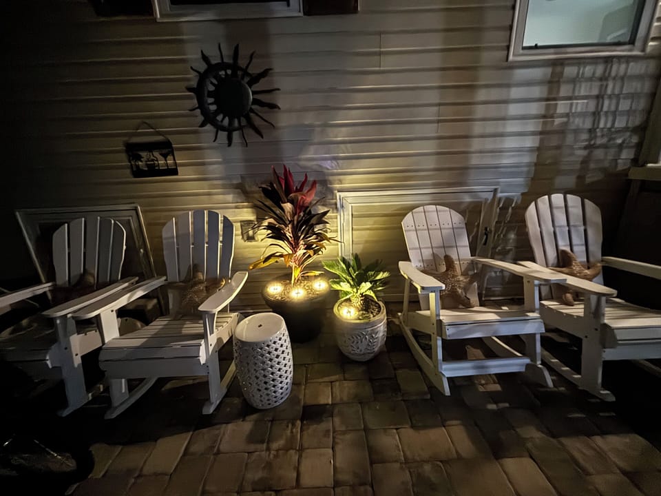 PATIO AREA AT NIGHT