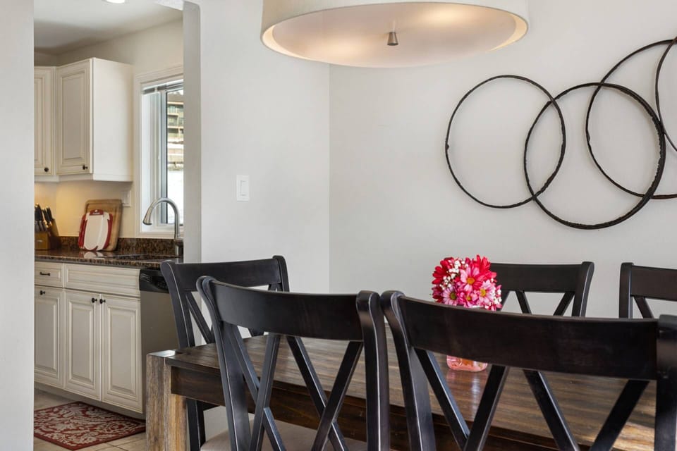 Dining Room Connects the living room to the kitchen.