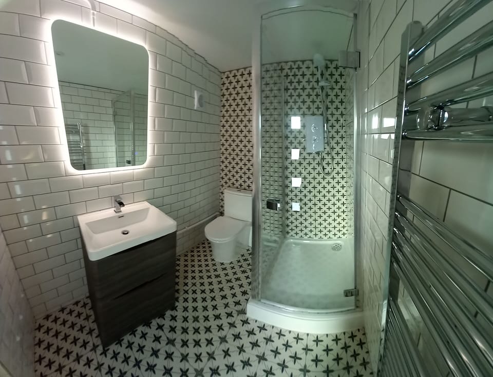 Private bathroom separate from the Cabin