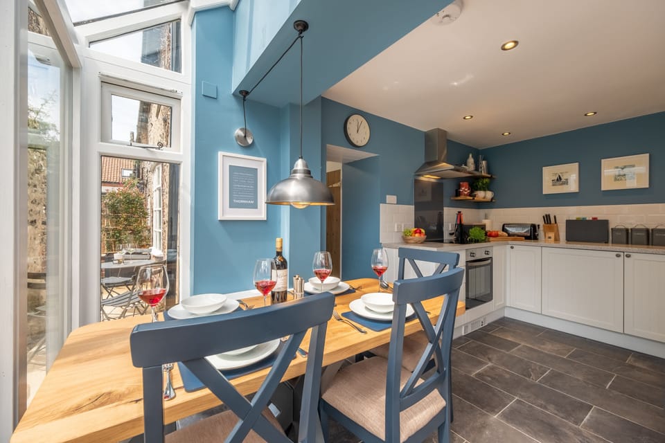 Ground floor: Light and airy dining area of the kitchen