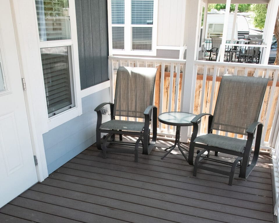 Patio seating area