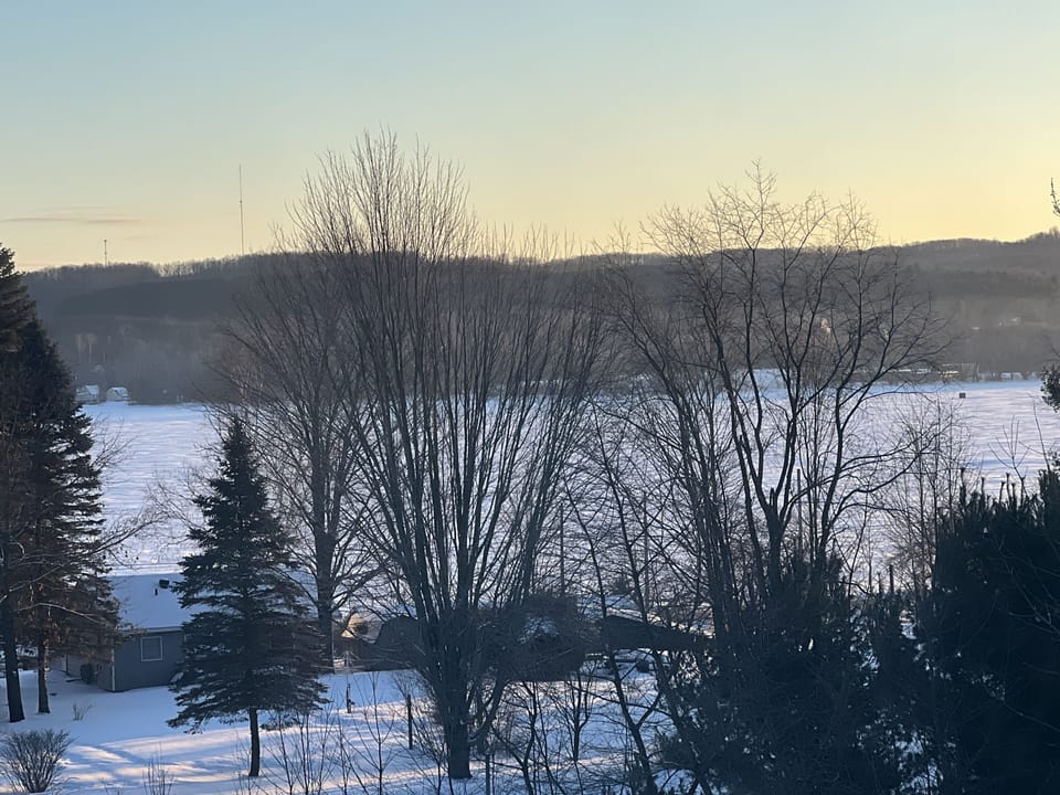 Morning view, all seasons beautiful Jordan Valley & Lake Charlevoix 