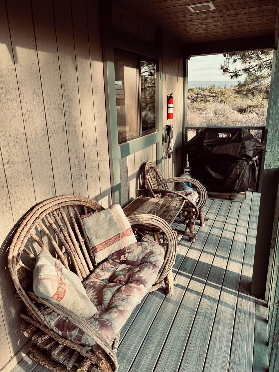 Front porch facing west