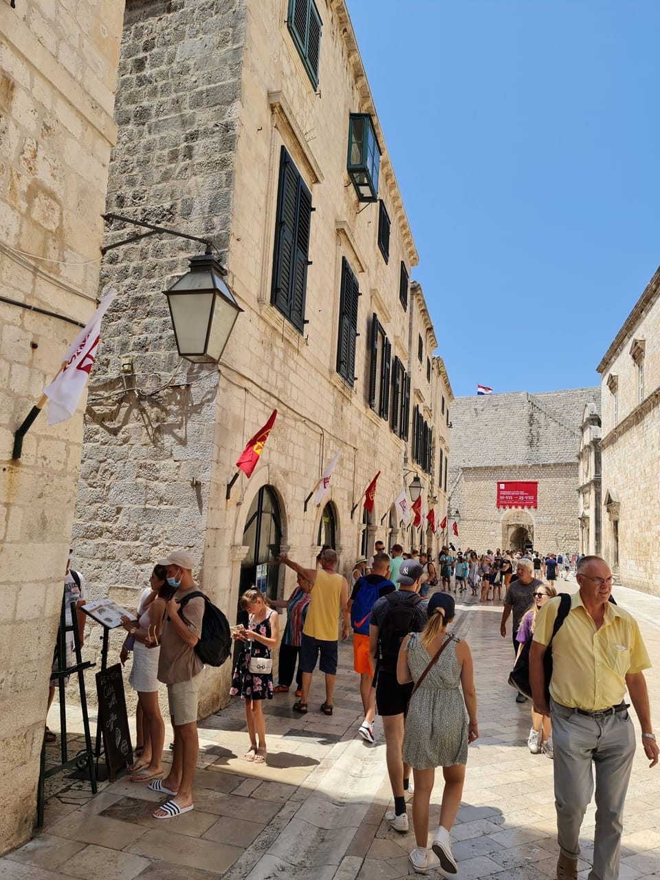 Street to apartment from main street Stradun