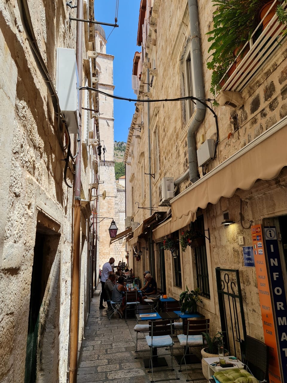 View from apartment entrance to main street Stradun
