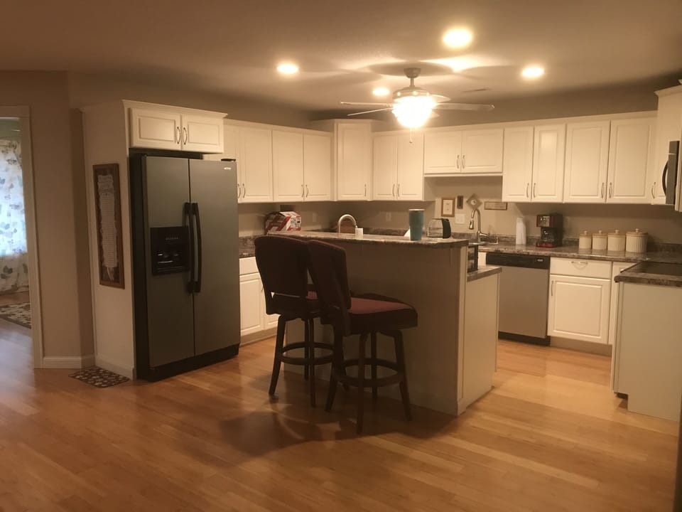Open concept kitchen area