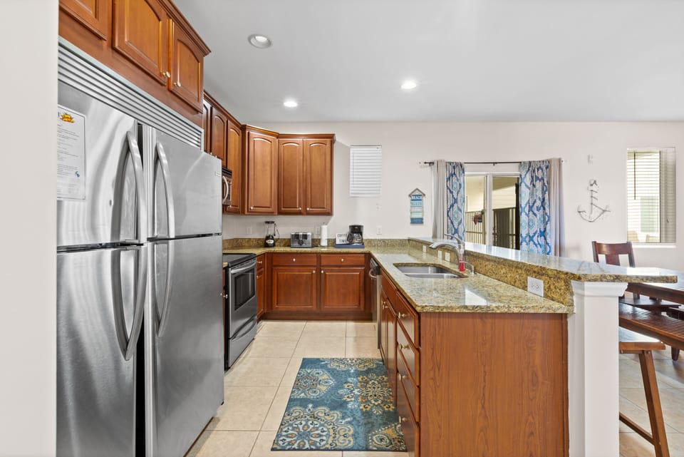 The family chef will love this updated kitchen complete with a huge workspace.