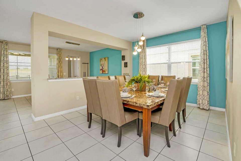 Light and décor matched perfectly with the themes