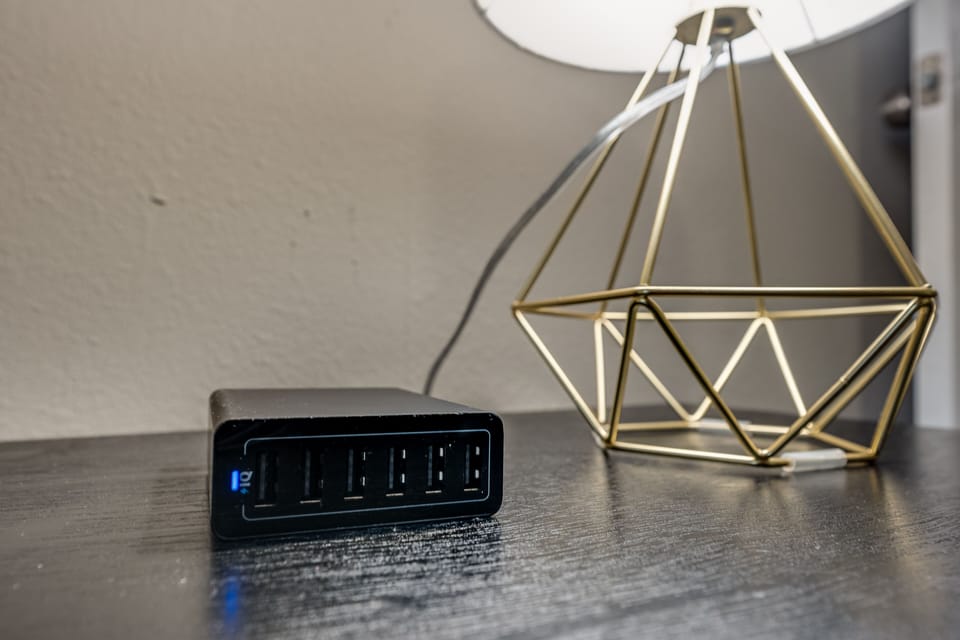 Charging ports at bedside