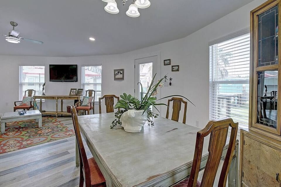 Dine in style! Our cozy dining area sits right beside the kitchen for effortless meals and gatherings.