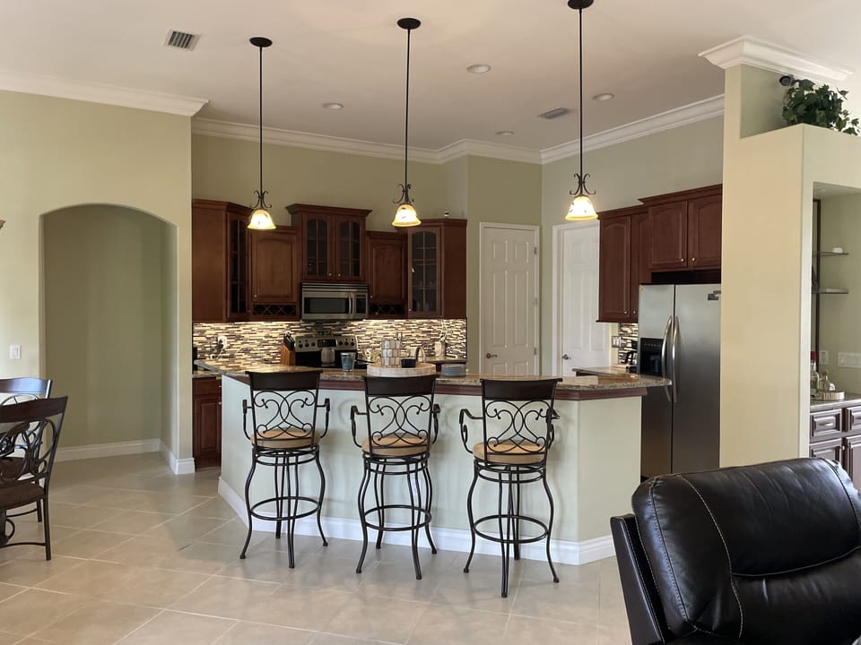 Open concept kitchen