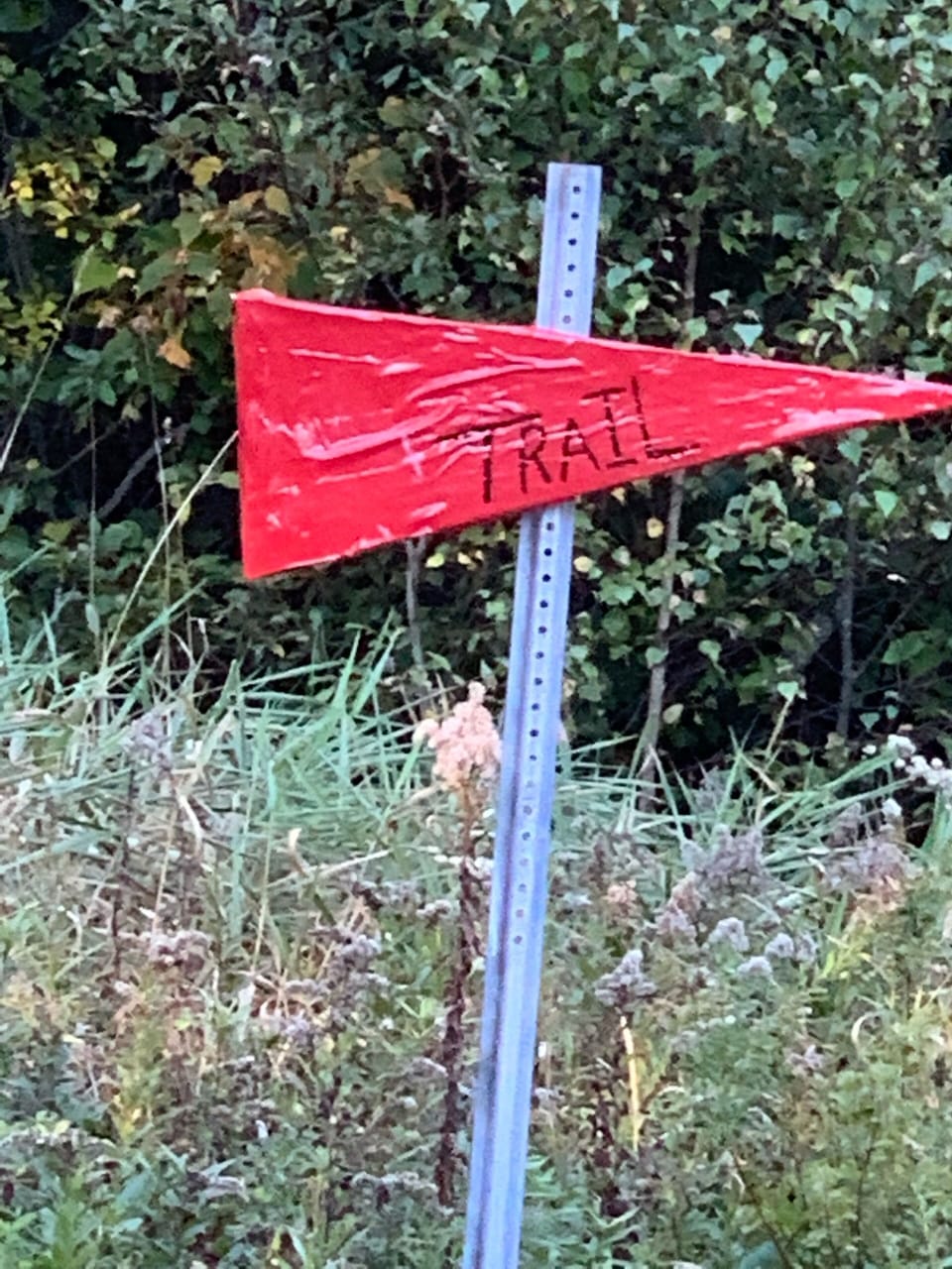 Access trail marker. 