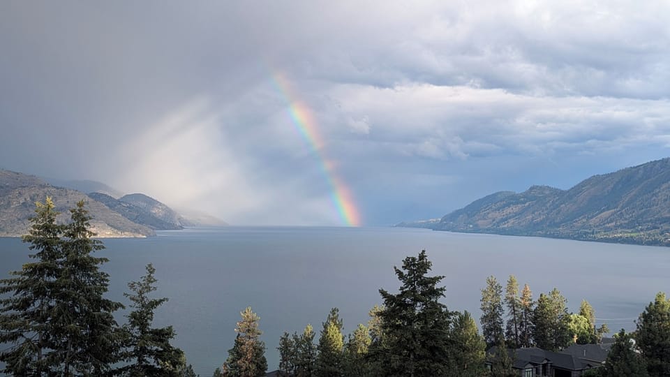 Lake view from patio