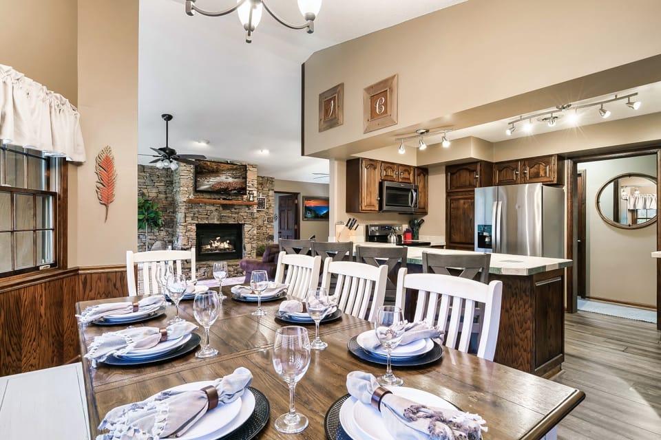 Kitchen is open to the family room.