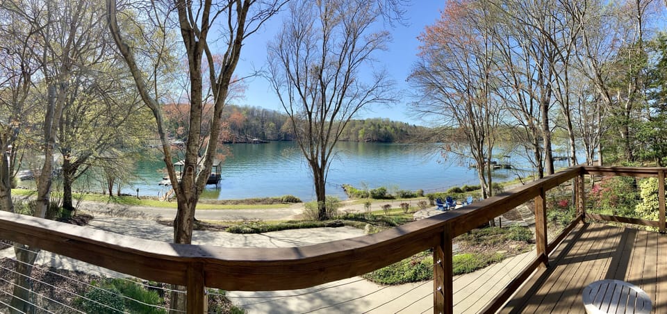 Panoramic lake view from home